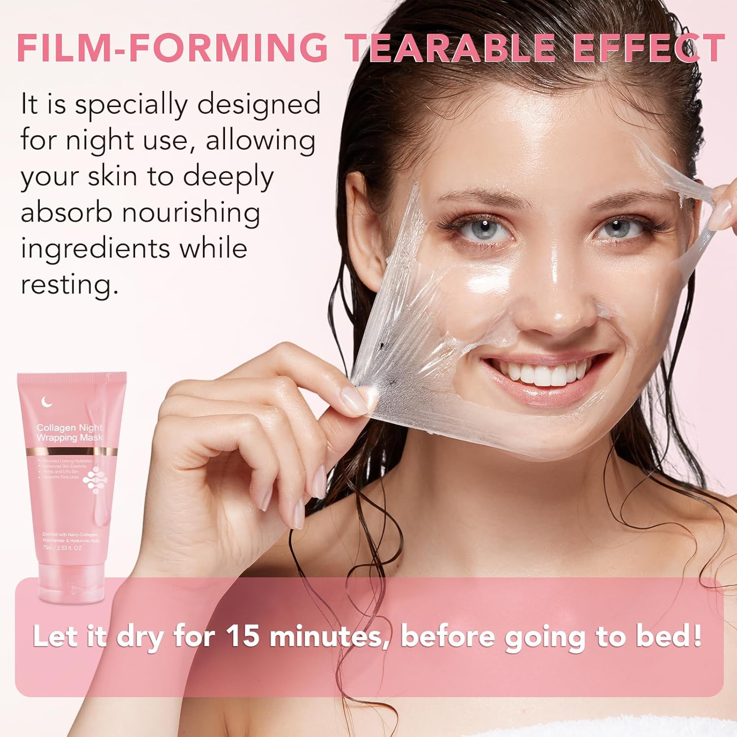 Collagen Night Wrapping Mask-Peel-Off Mask 75ml